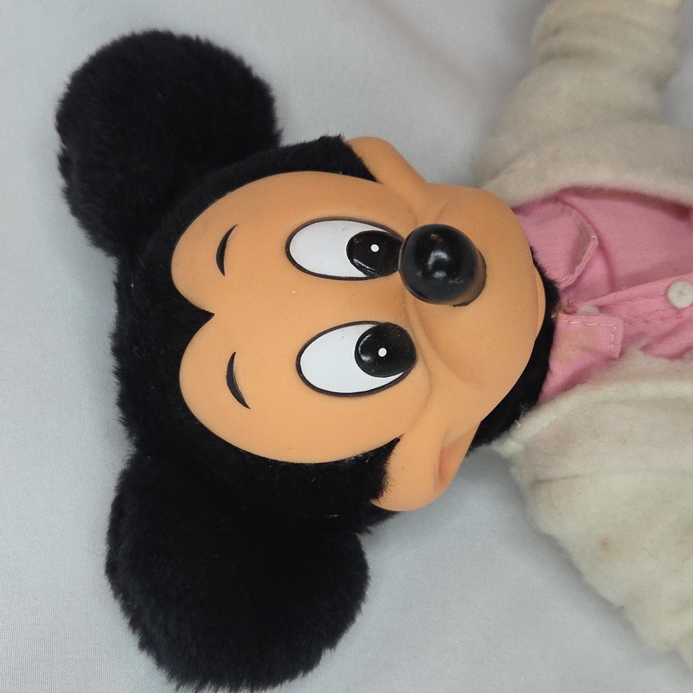 Disney Mickey Mouse Sock Hop Greaser Vinyage 1990s plush vinyl face - Picture 12 of 17